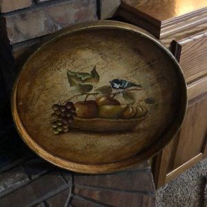Wooden painted tray